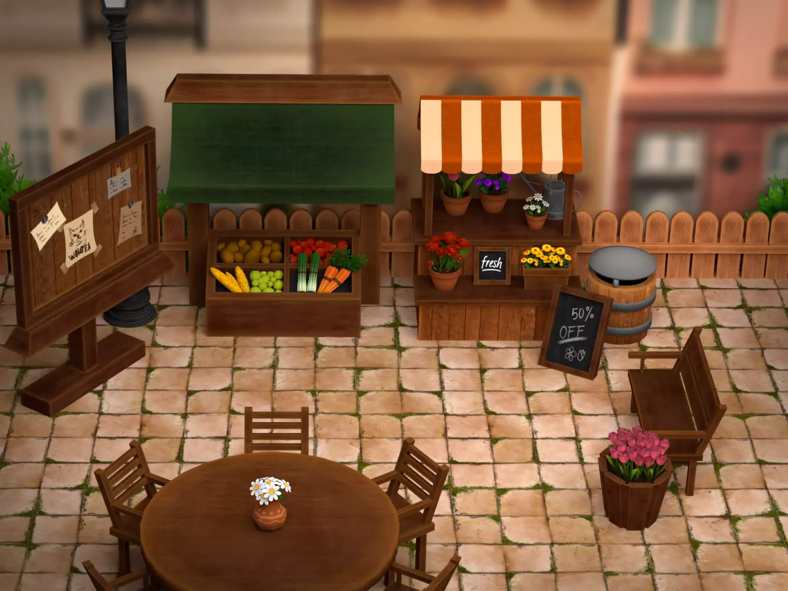 Village Life - Market and Garden preview 2